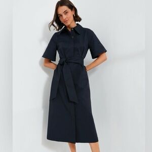NWT Tuckernuck Navy Jacqueline Midi Dress